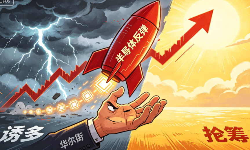 半导体暴力反弹，芯片股一夜回血，华尔街在抢还是诱多？